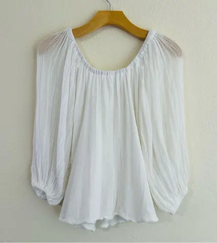 Jen's Pirate Booty Jens' Pirate Booty // Cotton Gauze Balloon Sleeve Blouse