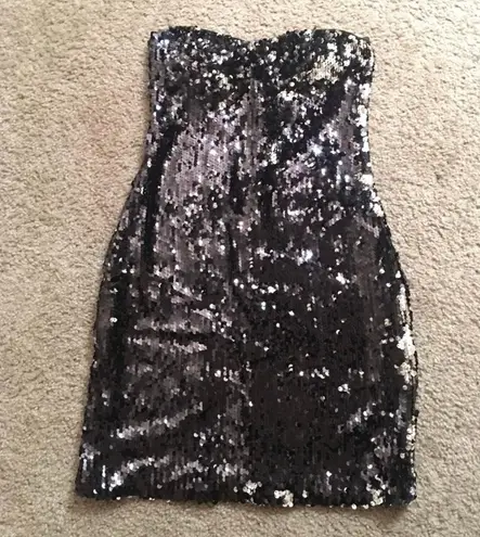 Frederick's of Hollywood Black Sequin dress. Small