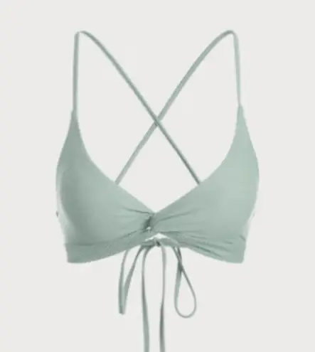 BERLOOK The Twist Backless Bikini Top ONLY 67 Blue Size L