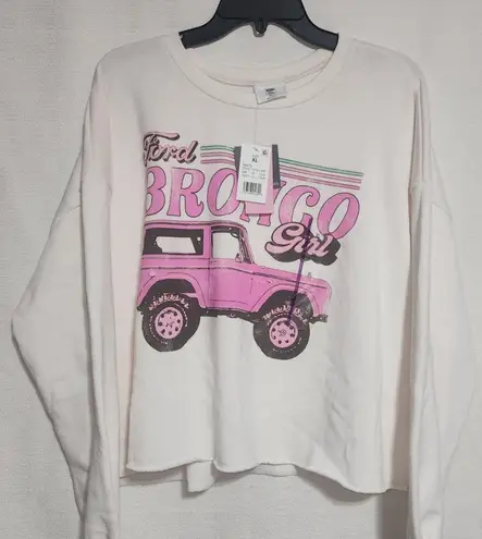 Ford Bronco women's sweatshirt XL White