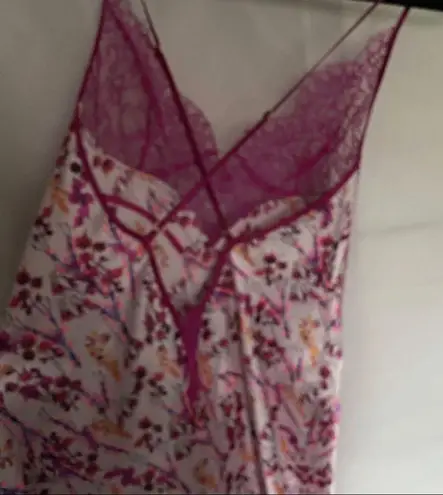 Victoria's Secret Victoria Secret Lace v-neck multi color floral (purple/Neon pink)lingerie