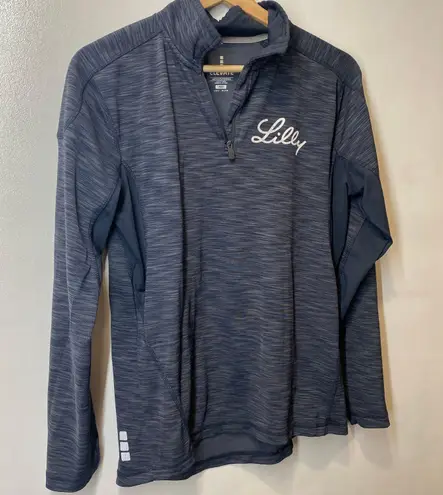 Elevate Womens Blue Pullover Shirt Size Medium Long Sleeve Activewear