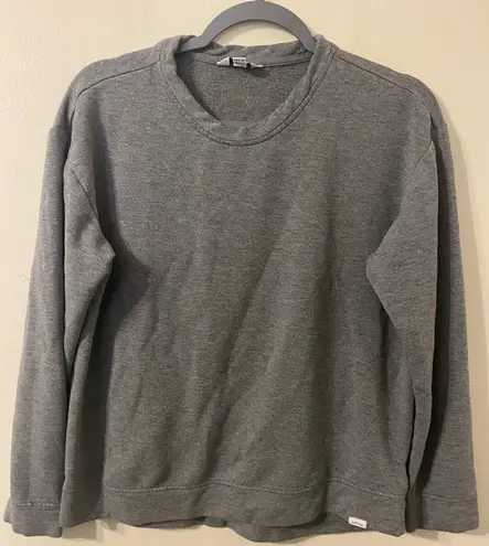 Orvis Womens Classic Collection Cozy Crewneck Pullover Gray Size Medium