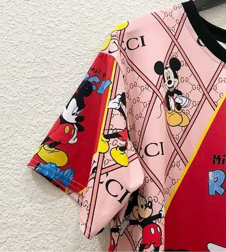 Mickey Suggest you to Recycle Plastic Bottle Printed Pajama Short Set Sleepwear Size undefined