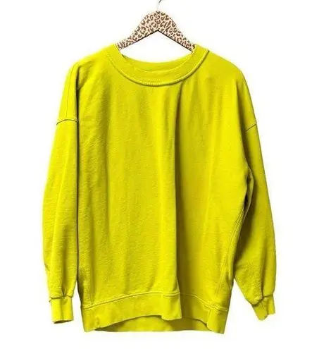 Lululemon Perfectly Oversized Crew Crewneck Pullover Sweatshirt Yellow