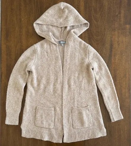 Marled Reunited Clothing Oatmeal hooded cardigan sweater