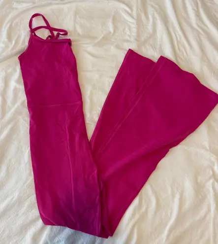 Aritzia  Wilfred Free Divinity Kick Flare Jumpsuit Pink