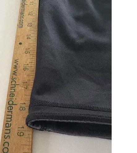 Sweaty Betty Reversible Leggings Size Medium Gray w/ Stripes & Black Double Duty