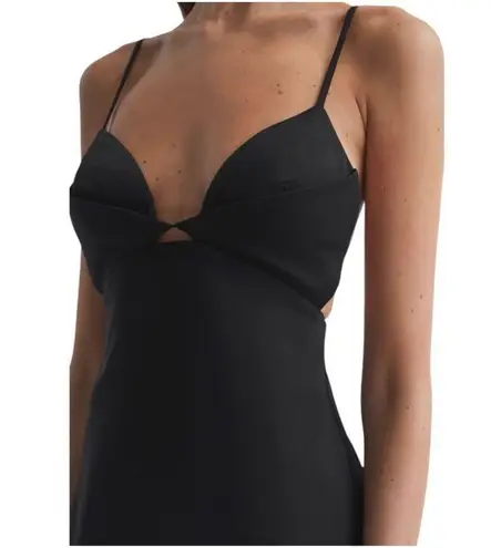 Reiss NWT Rochelle Strappy Midi Dress in Black Sz 2 $385
