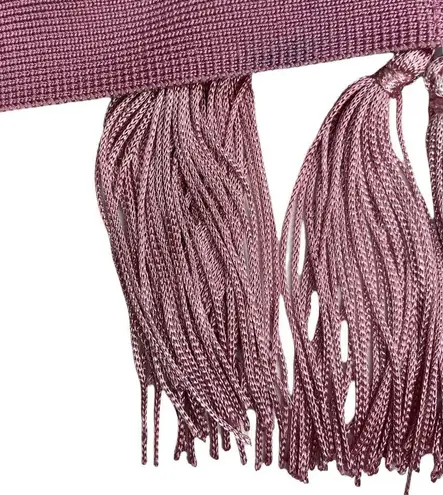 Missguided ꧁ Crochet Cut Out Knit Fringe 2 Piece Bikini Set ꧂ Pastel Purple ꧁ 2