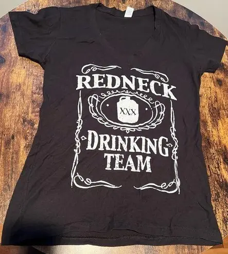 Tultex | ladies Redneck Drinking Team t-shirt. Side: L.