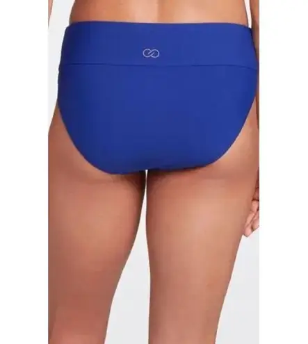 CALIA Mid Rise Ruched Swim Bottoms Jeweled Indigo Blue XL NEW