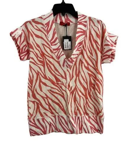 n:philanthropy Tropical Abstract Coral Short Sleeve