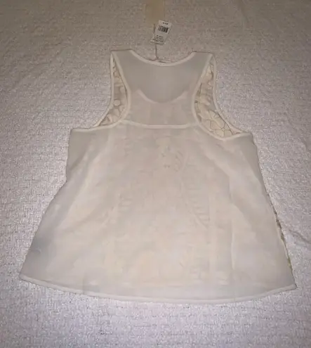 Vanilla Star Jeans Vanilla Star White and Gold Tank Size Medium Like New