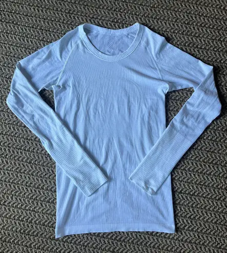 Lululemon White Swiftly Tech Long Sleeve