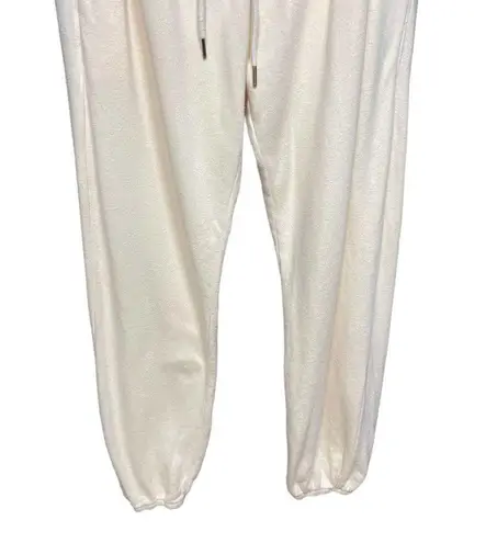 Citizens of Humanity  Laila Casual Fleece Pants Joggers Twilight Cream Size Large