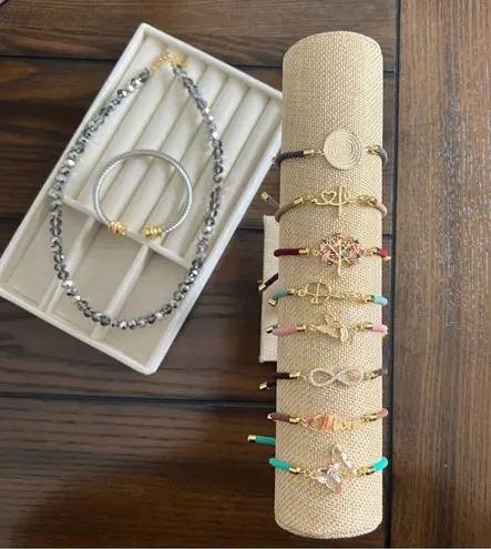 Handmade Braided Cord Bracelet with Butterfly Connector