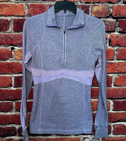 Lululemon  Athletica Run Full Tilt Half Zip Purple Long Sleeve Pullover