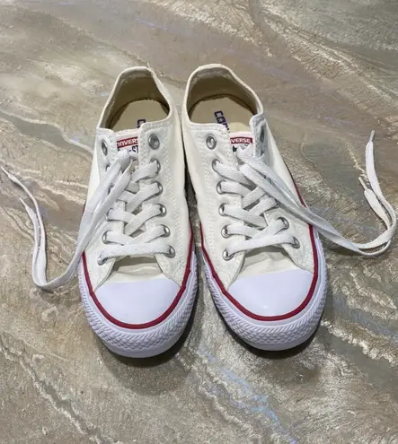 Converse All Star Low Tops Lace Up White Shoes