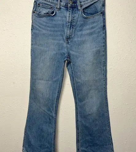Aritzia Denim Forum Blue Flare Wide Leg Jeans Size 29