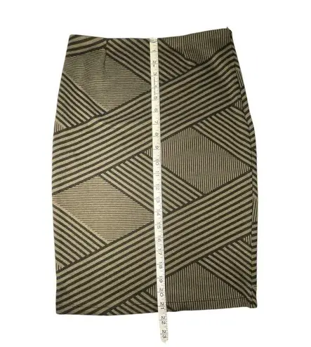 Xxi Forever 21 Women's Juniors Black/Green Olive Casual Skirt Size Small Knit