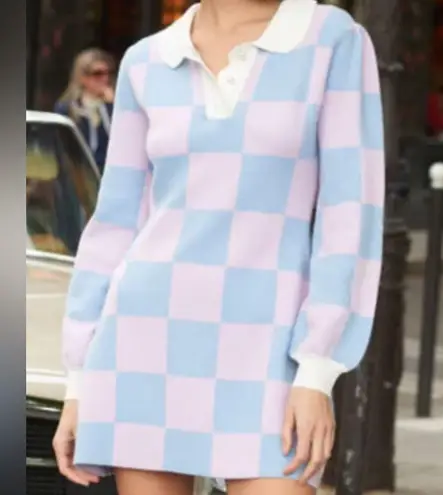 Quanta Du SOLEIL Cornflower Blue+Lavender Checked Mini - Size 38FR / 6US