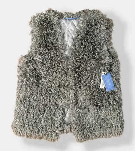 Vera Wang Simply Vera by  NWT faux sheep fur vest‎ Size S/M - Image 1