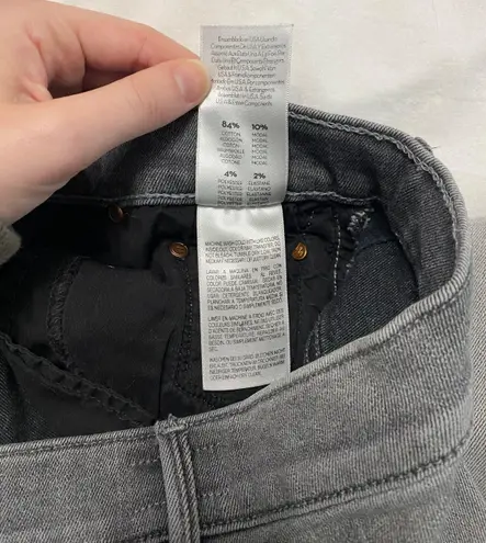 MOTHER Denim Mother Grey The Swooner Supermoon Stripe Jeans