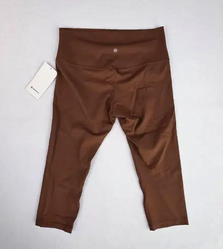 Lululemon NWT  Align Nulu 21" Crop High Rise Leggings Size 14 Brown