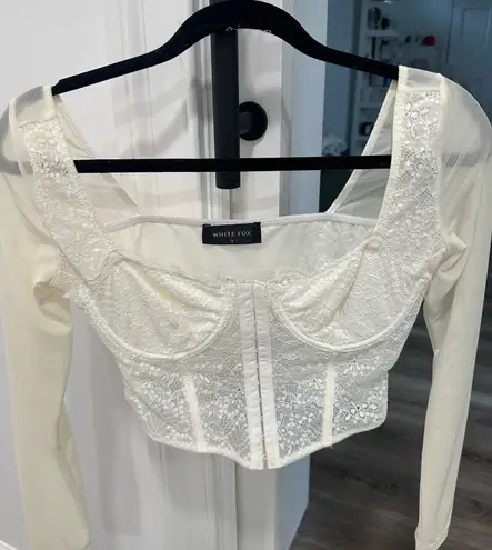 White Fox Boutique White Fox Corset Top Boutique White - Image 2