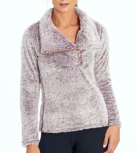 Balance Collection  Dusky Orchid Super Soft Sherpa Fleece Stretch Pullover M