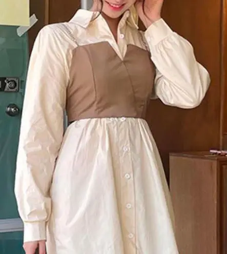 Coffee Shop CHUU cute core Bustier & Dress Set