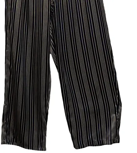 Lane Bryant  Cacique Pants 14/16 Yellow Blue Stripe Pull On Lounge High Rise Sexy