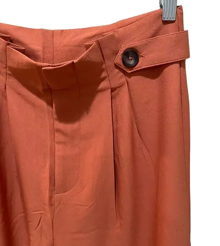 Lascana Wide Leg Pants Burnt Orange Size 4