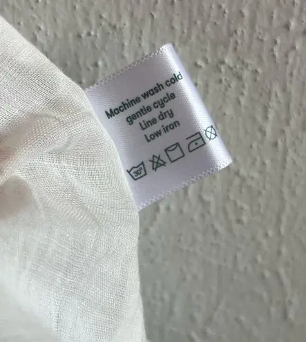 Roller Rabbit Dress Silvery White Lurex Ondine Dress in Sz L NWT Midi V Neck