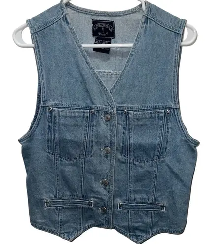 Vintage Solutions Original Unisex Denim Vest Blue Size S