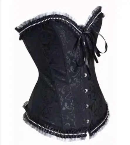 Black Rhinestones Corset New Festival Rave Size undefined