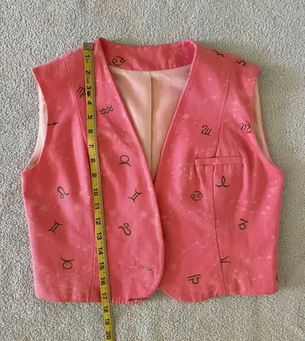 Handmade New Vtg Woman’s Cotton Pink Vest One Size