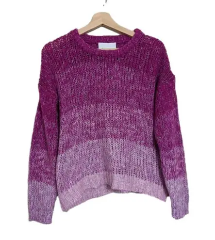 Heartloom Ombre Sweater Size S Chunky Knit Colorblock