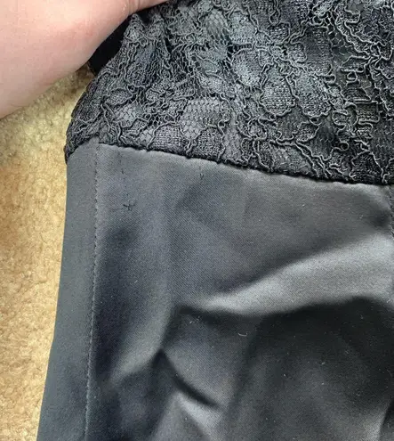 Next BNWT Signature black feather collar off the shoulder dress sz 8