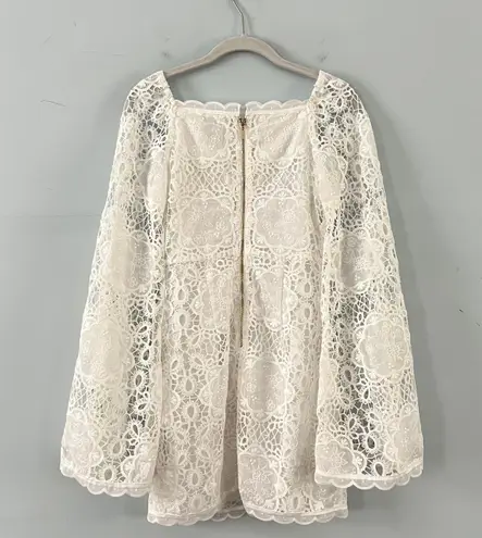 Alice McCALL Berwyn Diamond Veins Anthropologie BHLDN Porcelain White Lace Dress