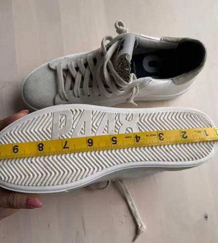 P448 gray and silver Thea Platform Sneaker (Women) size 37 / US 7