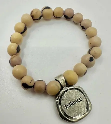 acai seed libra charm bracelet