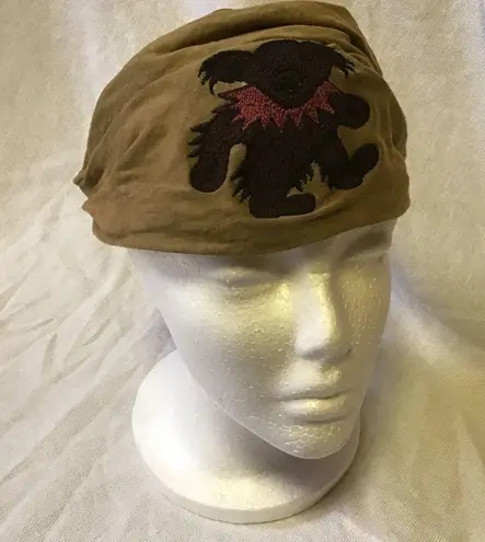 Grateful Dead  Embroidered Dancing Bear Head Scarf