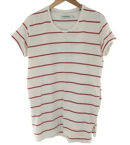 Margaux Lonnberg Paris Red and White Stripe 100% Cotton Tunic Dress Size 6/Small