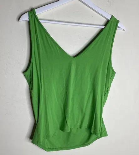 Context Y2k Style Bright Green Circle Ring Tank Top Size Large