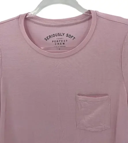 Aeropostale Aero Seriously Soft Perfect Crew Pink T-Shirt Sz M