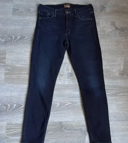 MOTHER THE LOOKER CROP jeans Coffee Tea or Blue Size 28