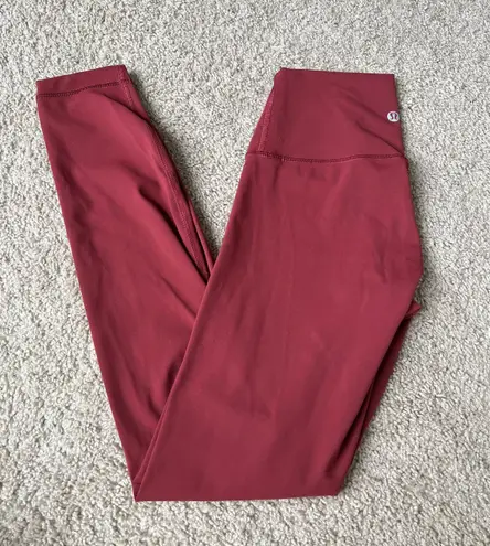 Lululemon Red Merlot  Align Leggings