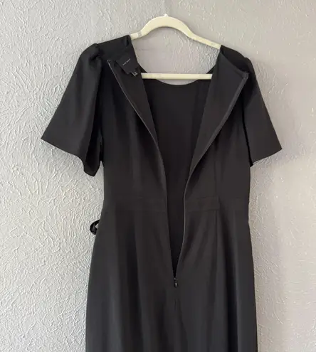 Alex Marie Black Ruffle Faux Wrap Dress, Size 8, Cute Black Dress